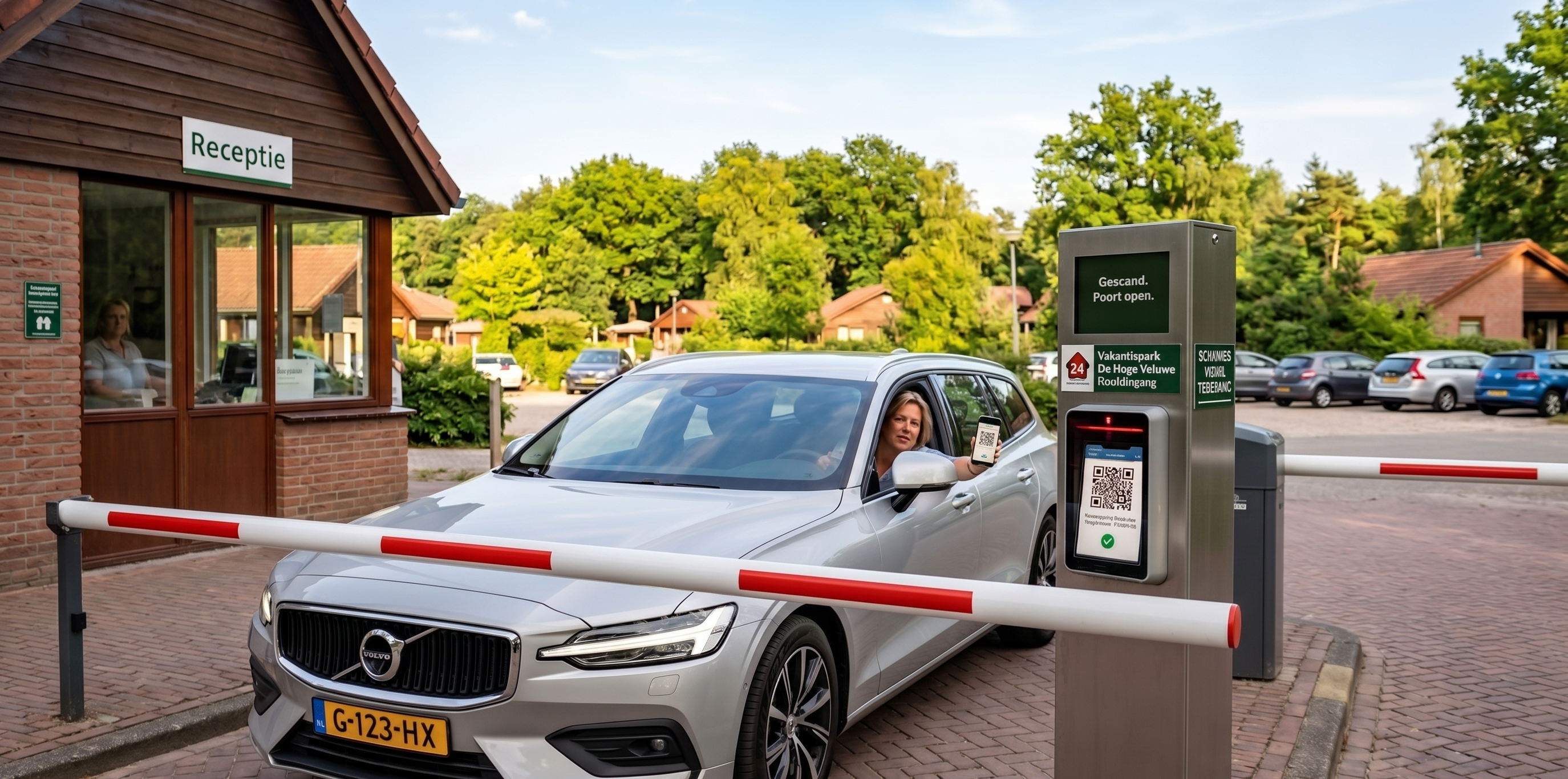 Bungalowpark toegang via QR-code